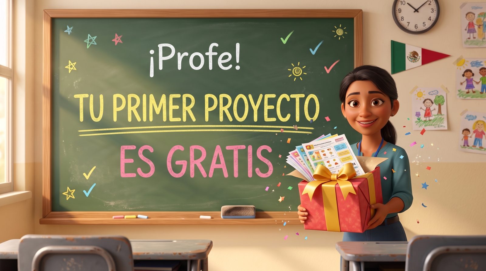 ¡Profe! Tu primer proyecto es gratis